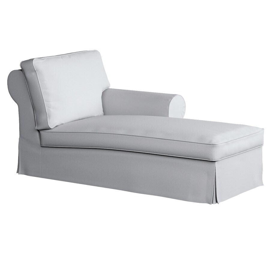 Pokrowiec na szezlong Ektorp prawy, biała bukla, 84 x 166 x 73 cm, Boucle Teddy