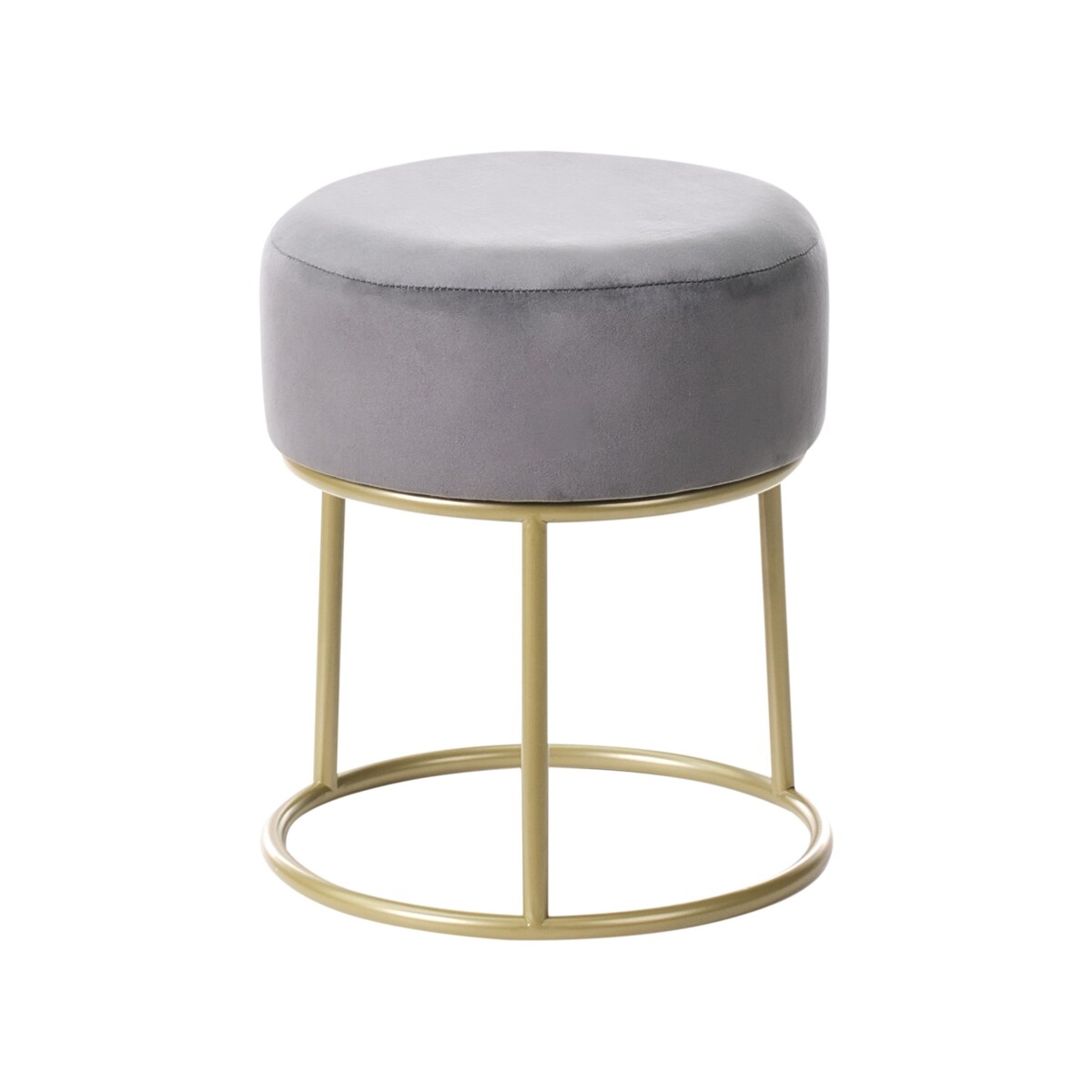 Stołek DELCO Welur Szary