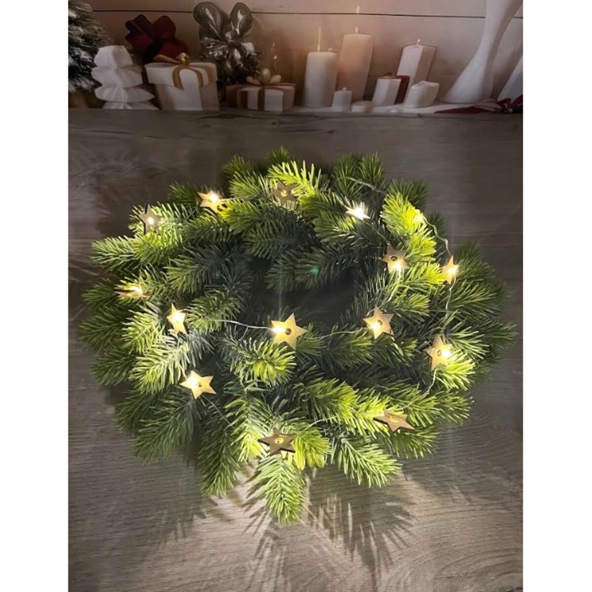 Lampki Led Na Choinkę Drucik Na Baterię Gwiazdki