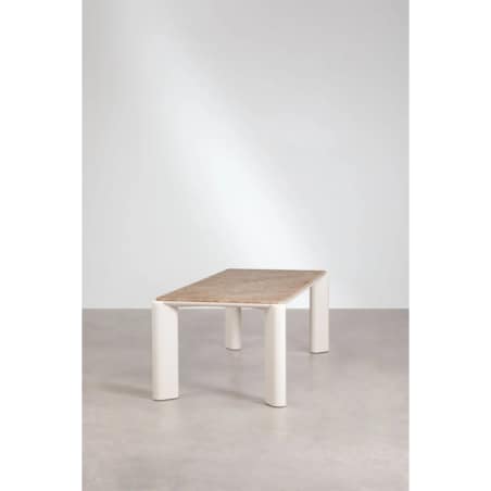 Prostokątny stół do jadalni 220x100 cm z MDF i marmuru Zanzibar