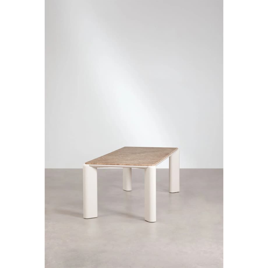 Prostokątny stół do jadalni 220x100 cm z MDF i marmuru Zanzibar