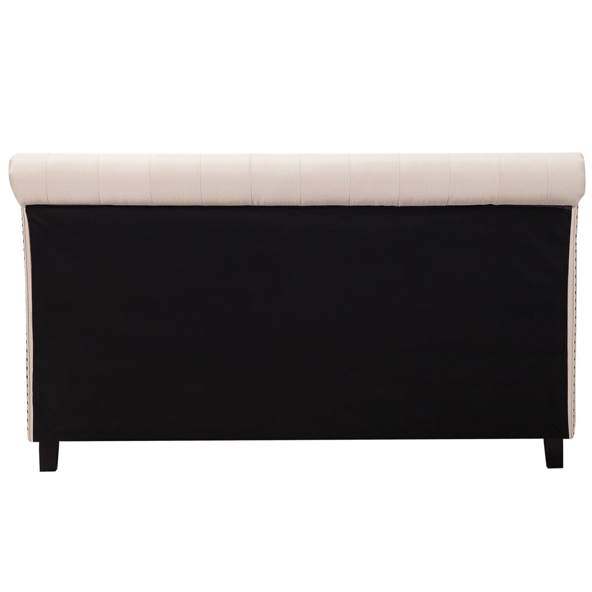 Łóżko tapicerowane 180 x 200 cm beżowe REIMS