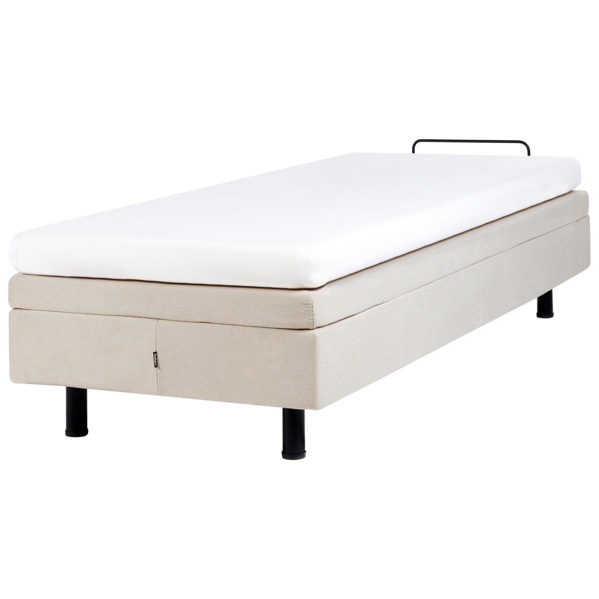 Łóżko regulowane bez zagłówka DUKE II 90 x 200 cm Jasnobeżowy