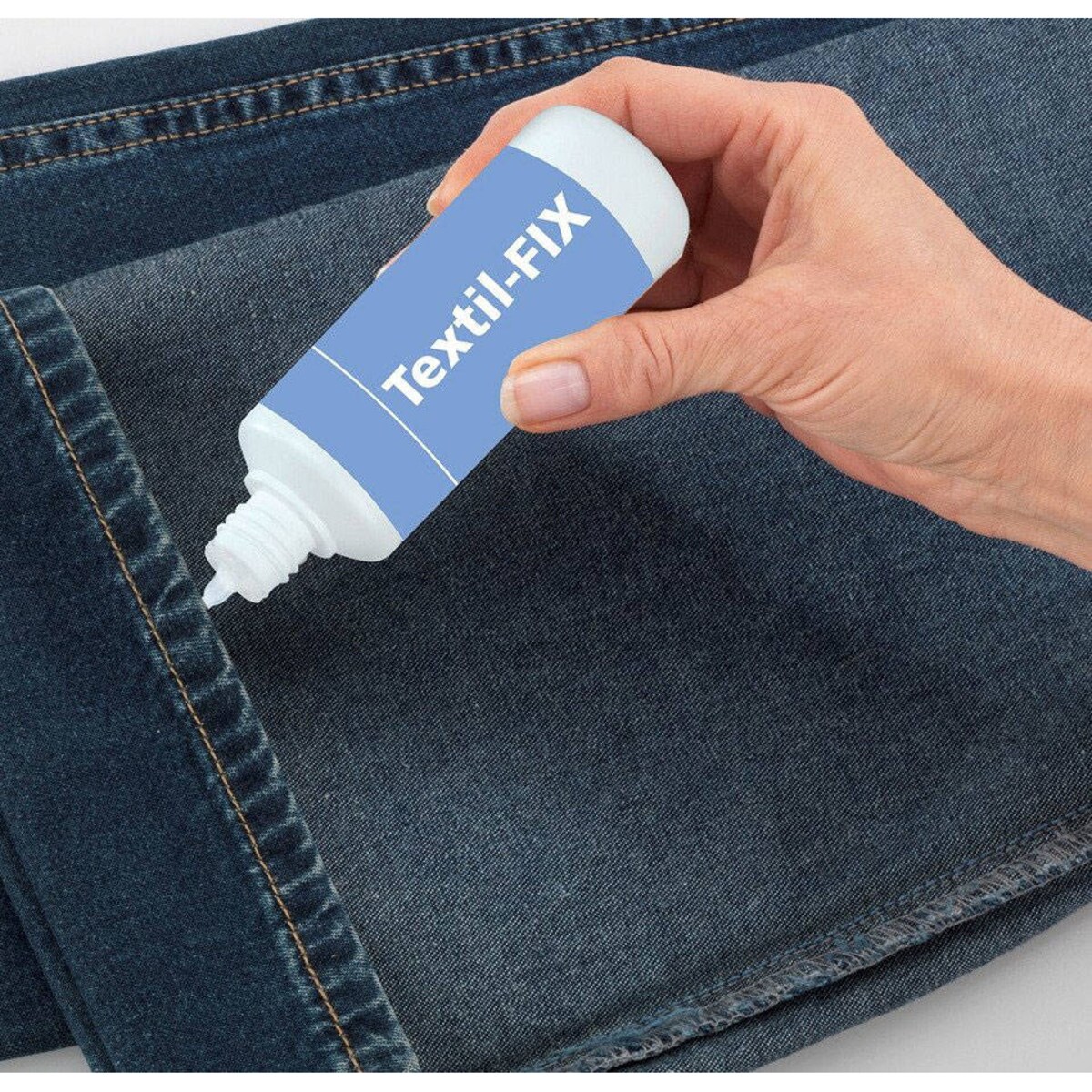 Zestaw: Klej do tkanin naprawczy + Klej w proszku do materiału