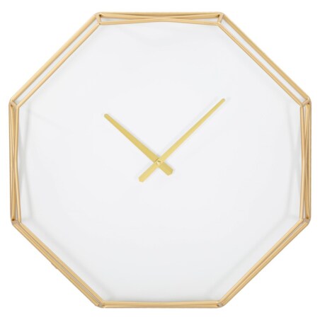 Zegar na ścianę w stylu glamour, Ø 56x6,5 cm RELOGIO ośmiokątny