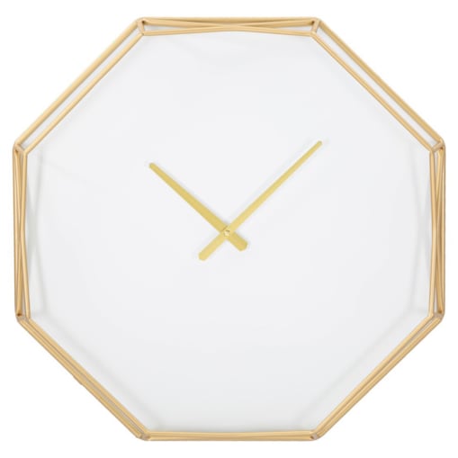 Zegar na ścianę w stylu glamour, Ø 56x6,5 cm RELOGIO ośmiokątny