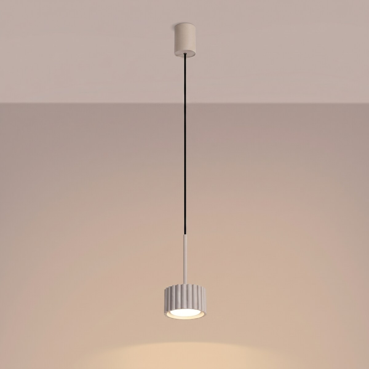 Lampa wisząca AURA 1 taupe Gx53