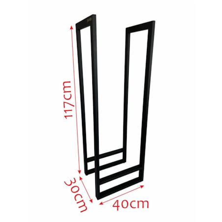 Stojak na drewno kominkowe LOFT