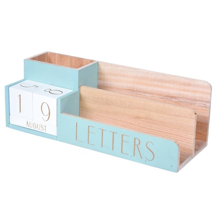 Organizer biurowy na listy i przybory z kalendarzem, 3w1