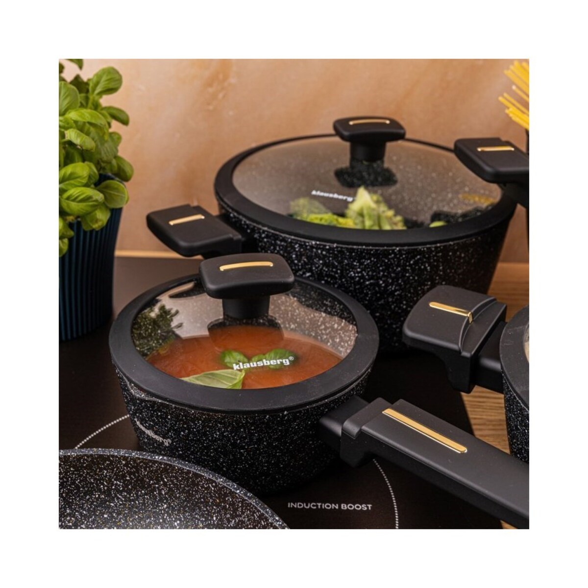 Klausberg zestaw 12 garnków marmurkowych 63911