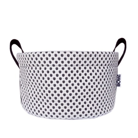 Pojemnik na kosmetyki do łazienki M - kropki