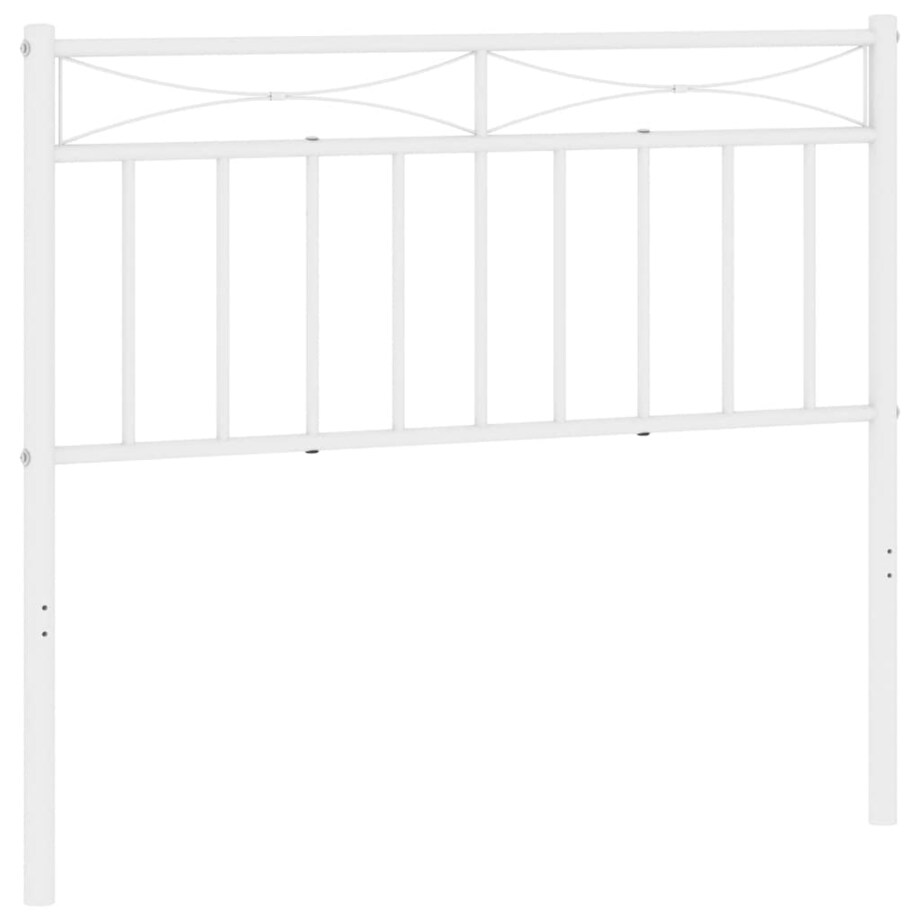 vidaXL Metalowe wymienne wezgłowie, białe, 100 cm