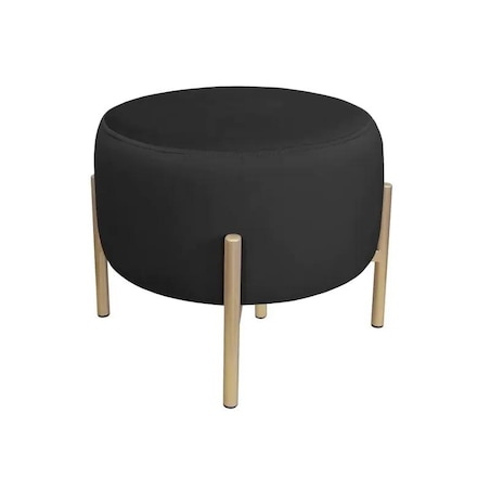 Pufa WILFRED MG VELVET czarna/złota