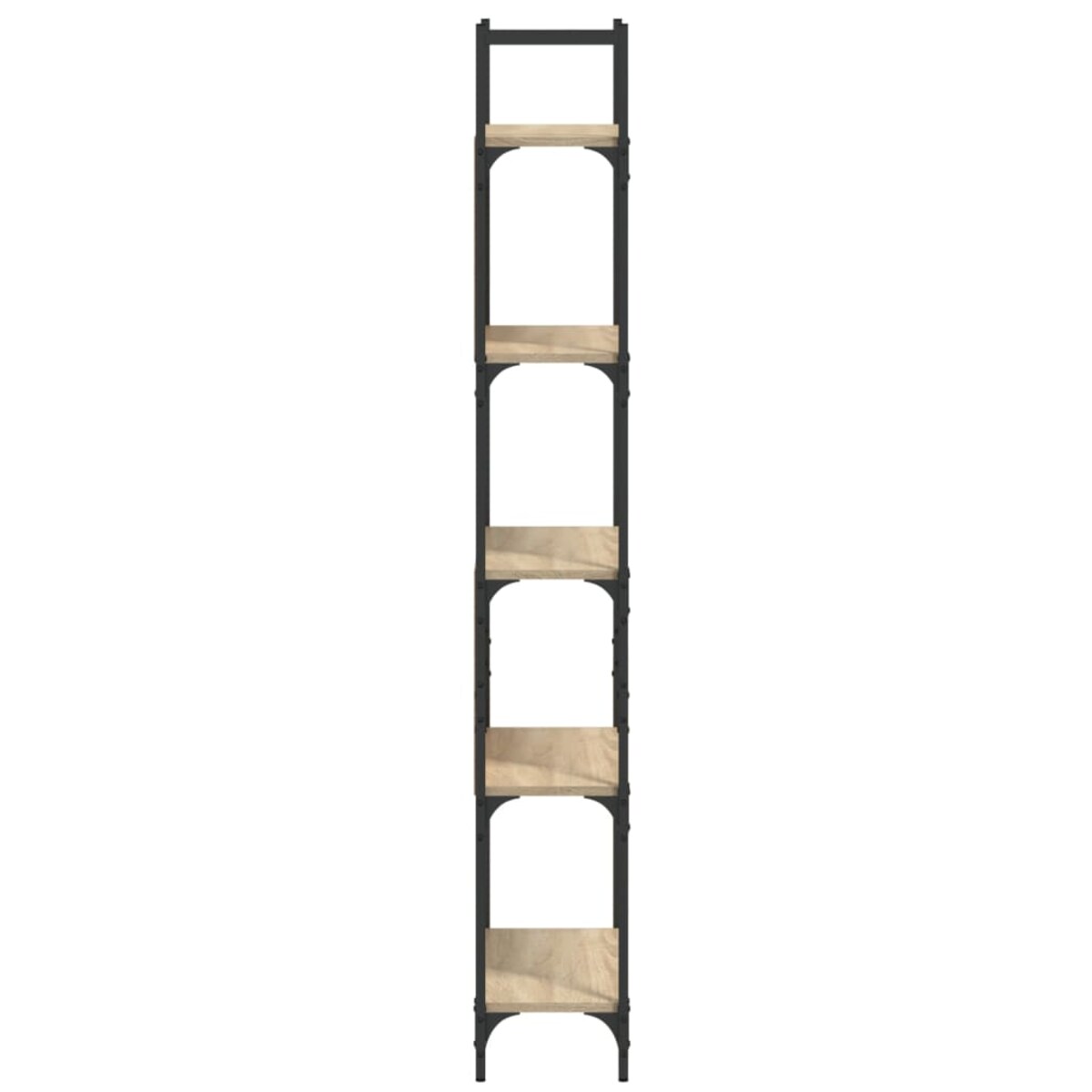 vidaXL 5-poziomowy regał na książki, dąb sonoma, 60,5x24x166,5 cm