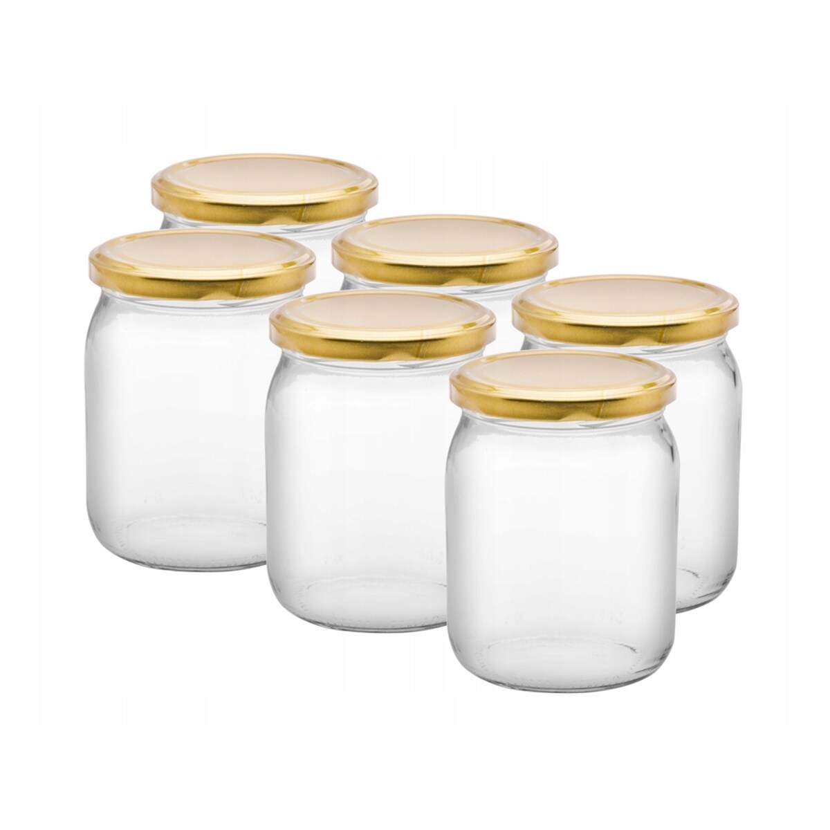 6x SŁOIK SZKLANY z nakrętką 500 ml na dżem weki przetwory ogórki papryka