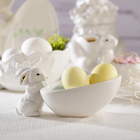 VILLA ITALIA Zajączek wielkanocny z miseczką 18 cm BUNNY