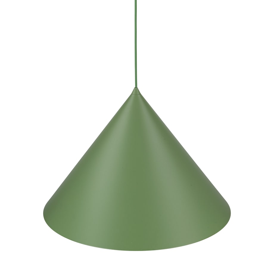 Zielona Lampa Wisząca Tk Lighting Cono Metalowy Stożek Xl Zielony Groszek
