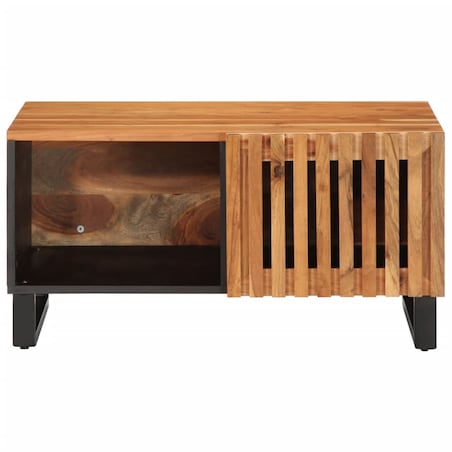 vidaXL Stolik kawowy, 80x51x40 cm, lite drewno akacjowe