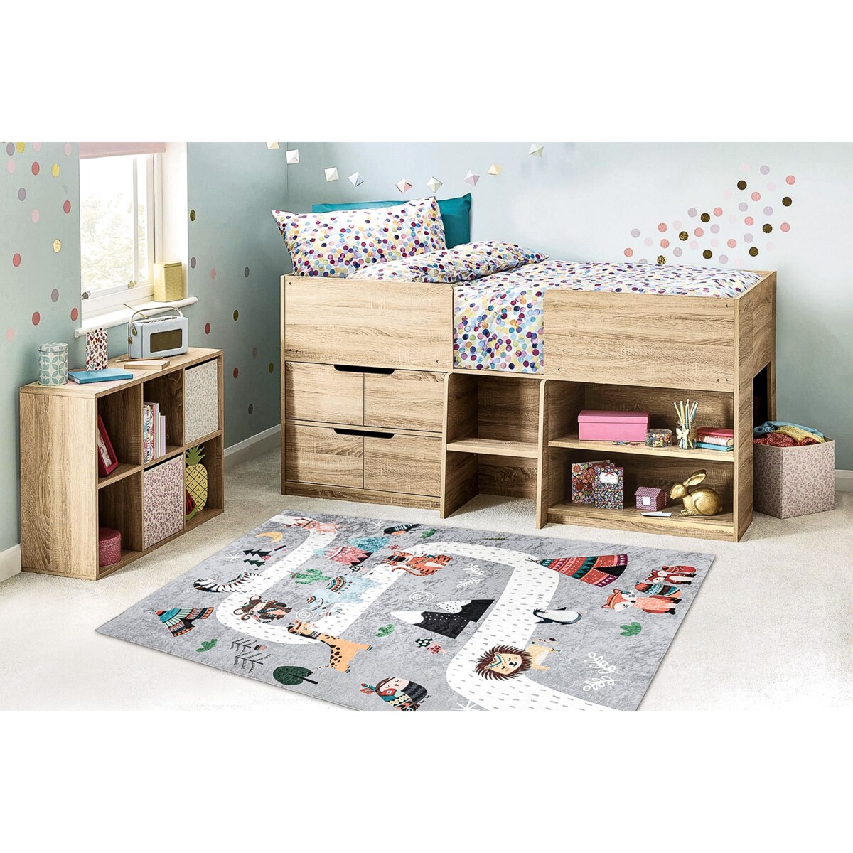 Dywan do prania BAMBINO 2160 Uliczki, wioska 160x220 cm