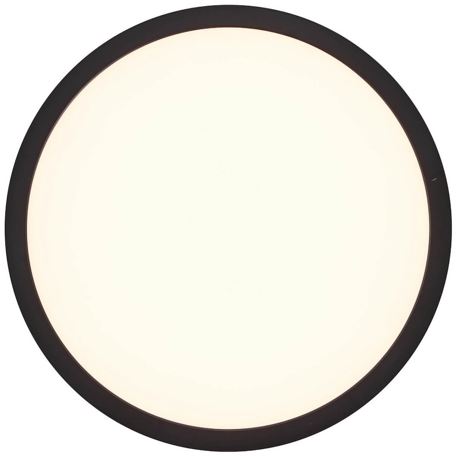 Okrągła lampa natynkowa Tuco HK19478S76 Brilliant LED 16W czarny biały