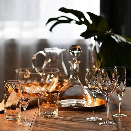 Szklanki do Drinków Wody Napojów 6 x 380 ml Romance Krosno Design z Optykiem