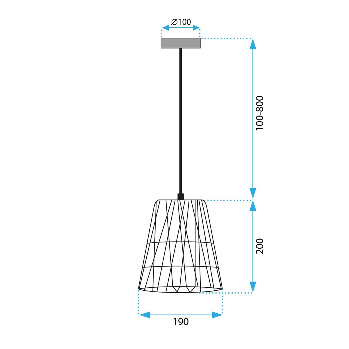 Lampa Wisząca Boho APP1318-1CP