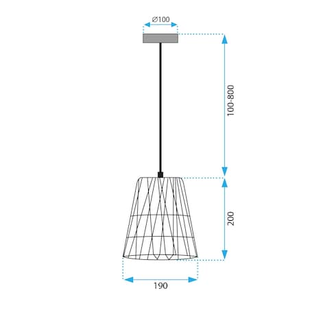 Lampa Wisząca Boho APP1318-1CP