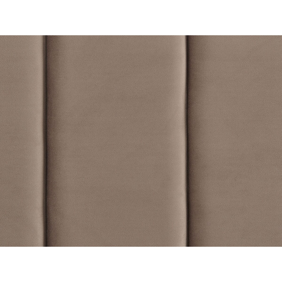 Łóżko welurowe 140 x 200 cm beżowoszare VILETTE