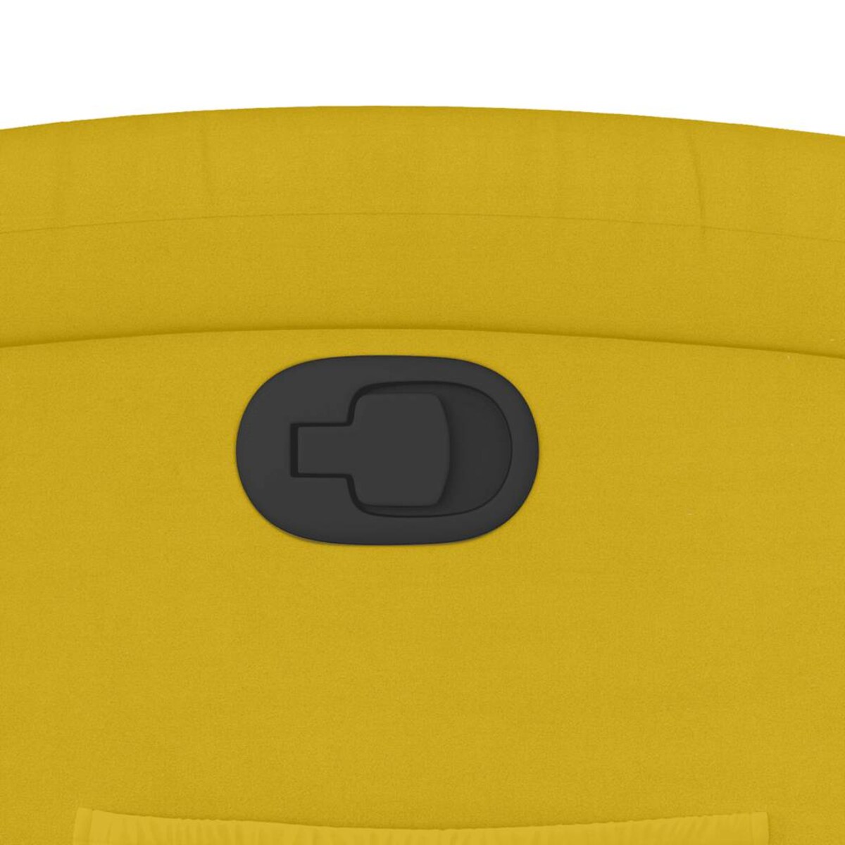 vidaXL Fotel rozkładany, żółty, obity aksamitem