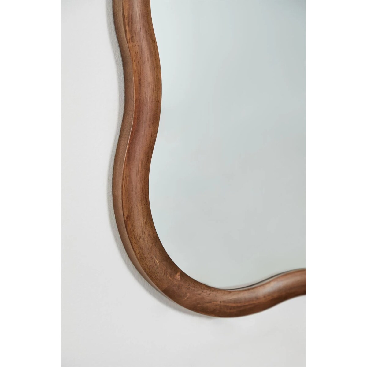 Lustro ścienne z drewna dębowego Aldreu 75x160 cm