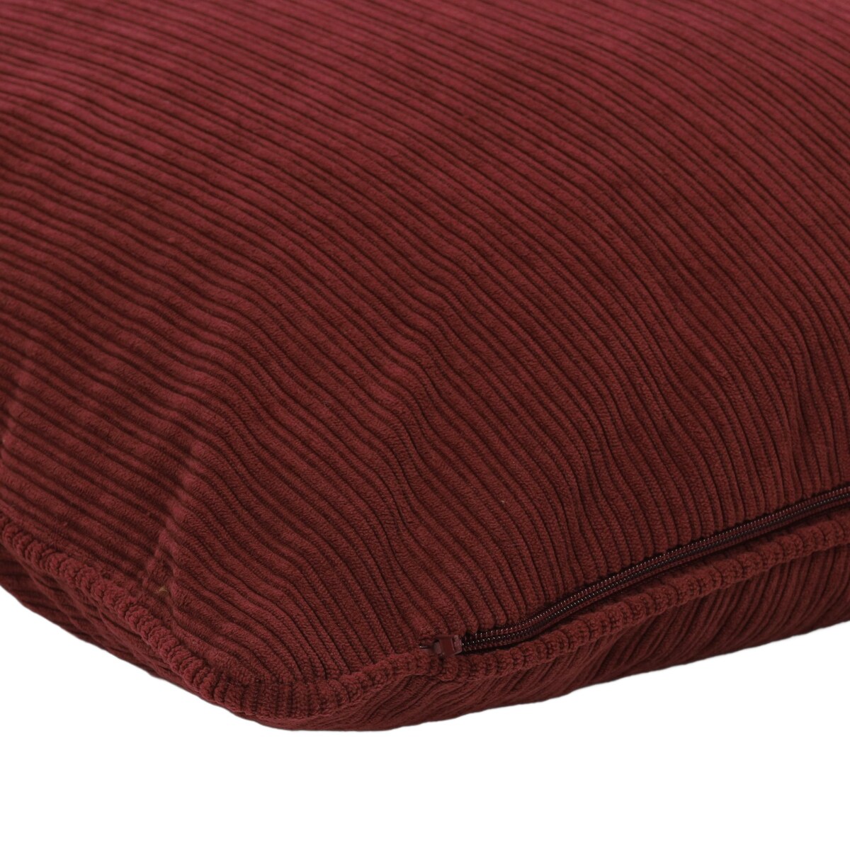 Poduszka dekoracyjna sztruksowa z lamówką, 40 x 40 cm