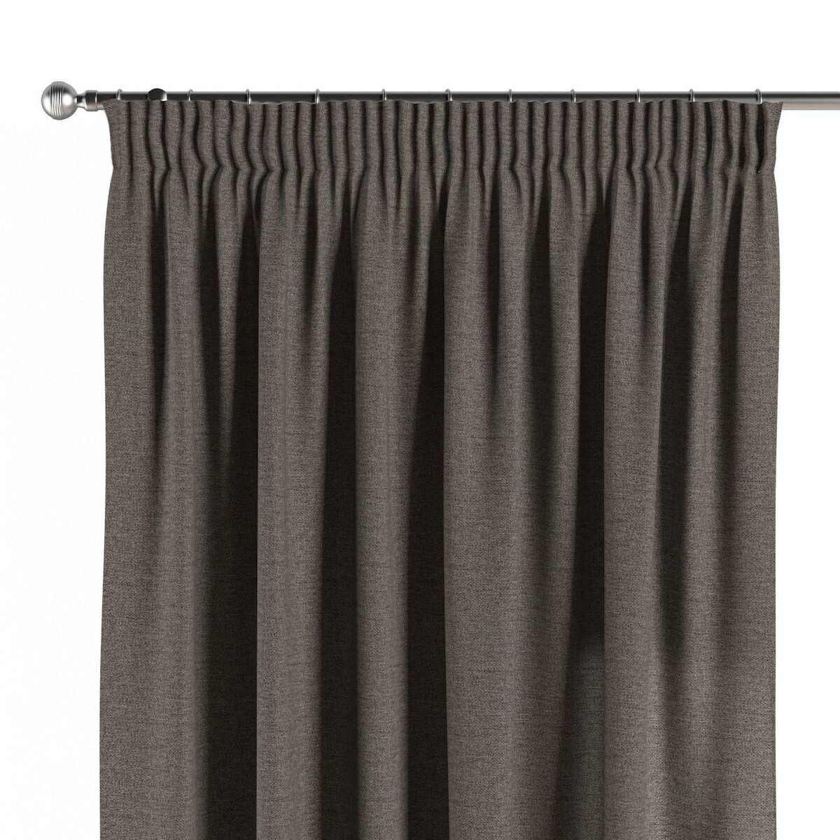 Zasłona na taśmie marszczącej 1 szt. 130x260 grafit