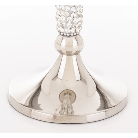 Świecznik srebrny kolumnowy KOLERE 26x10 cm tall