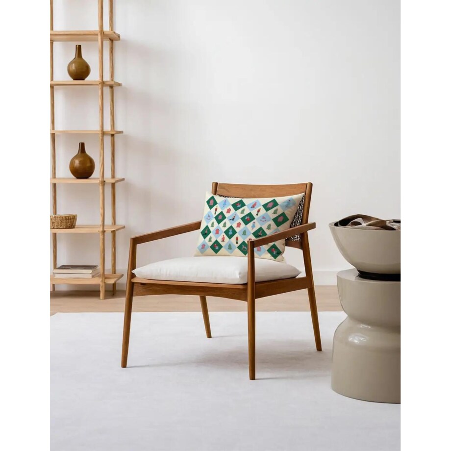 Poduszka świąteczna - Retro wieniec 40x60 cm