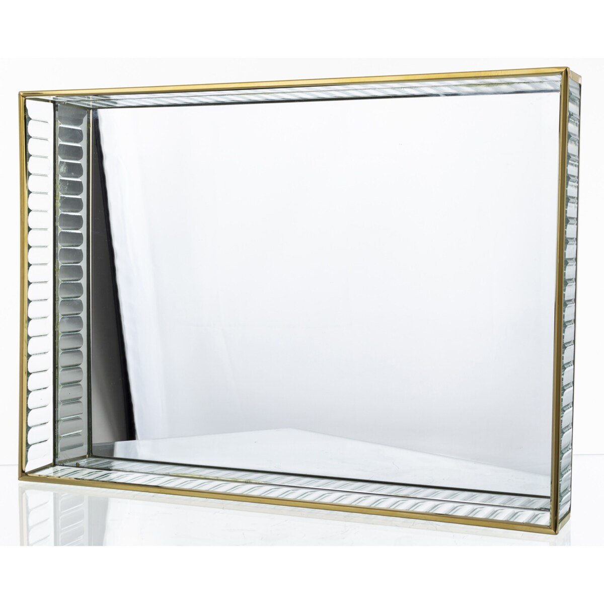 Taca dekoracyjna szklana 35 x25x4,5 cm VETRU prostokątna