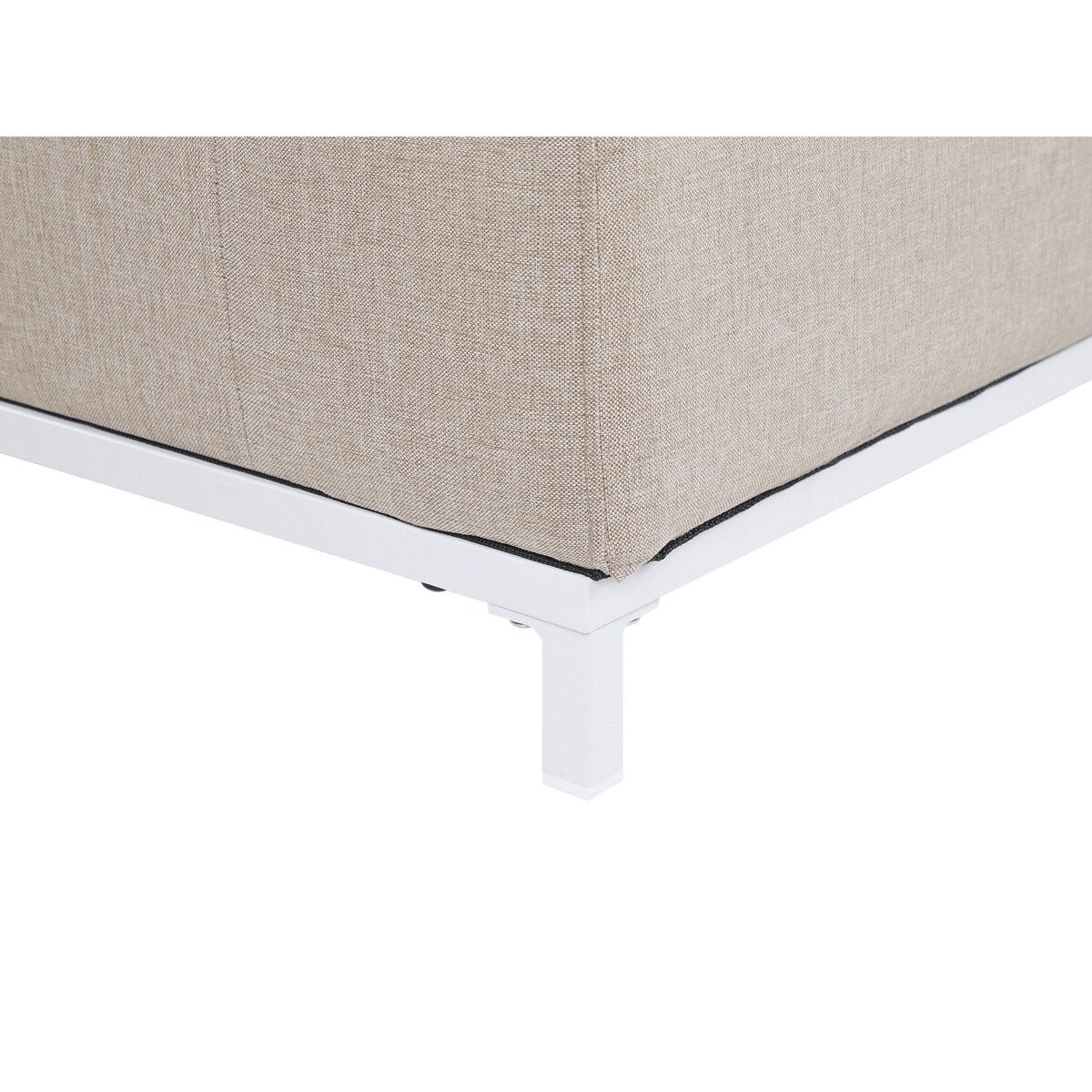 Sofa ogrodowa beżowa z białym ROVIGO