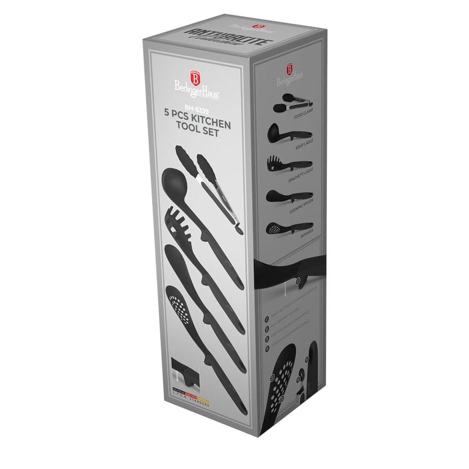 Zestaw przyborów kuchennych 5 elementów BERLINGER HAUS Antracit