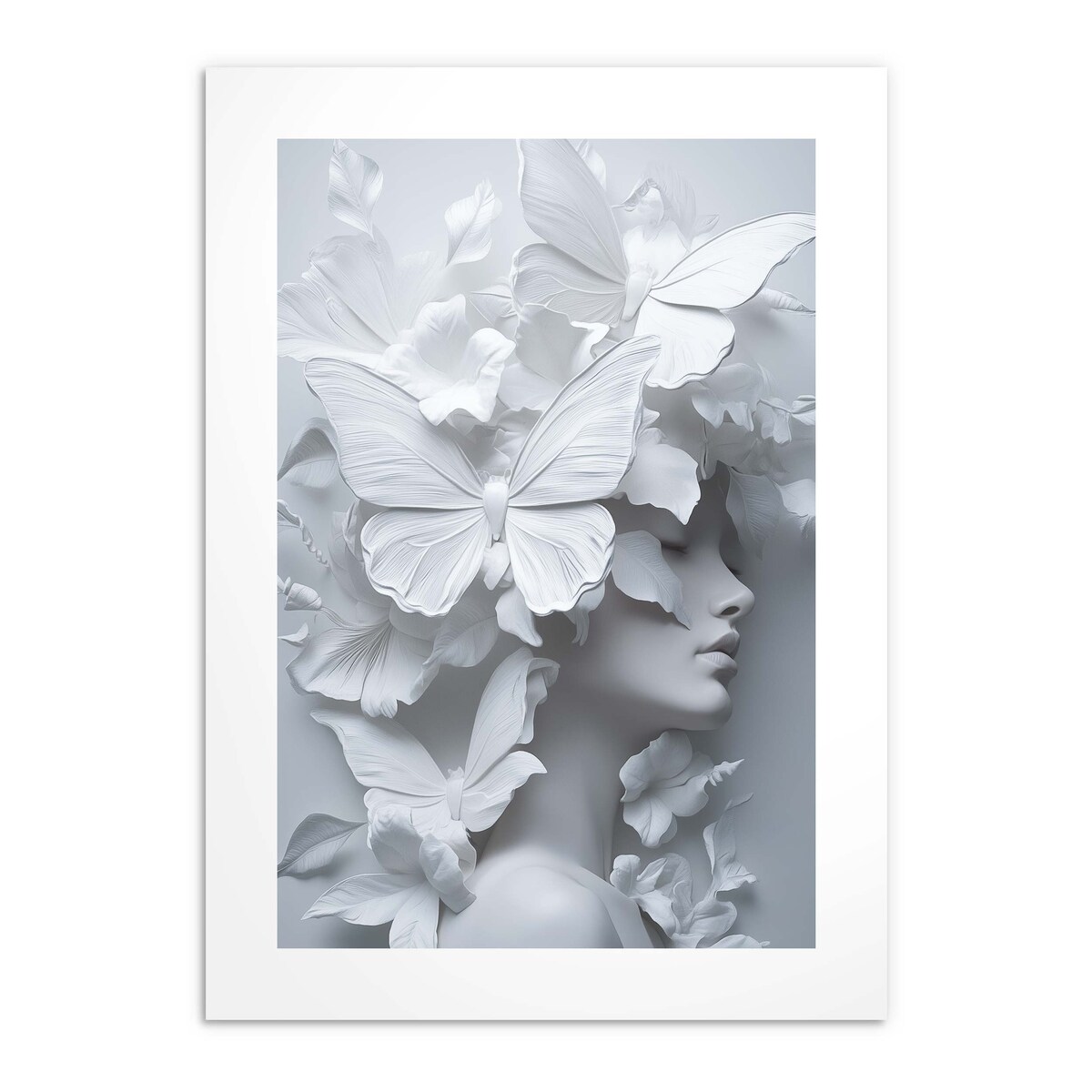 Nowoczesny Plakat Obraz na ścianę z ramką do salonu biura Portret kobiety