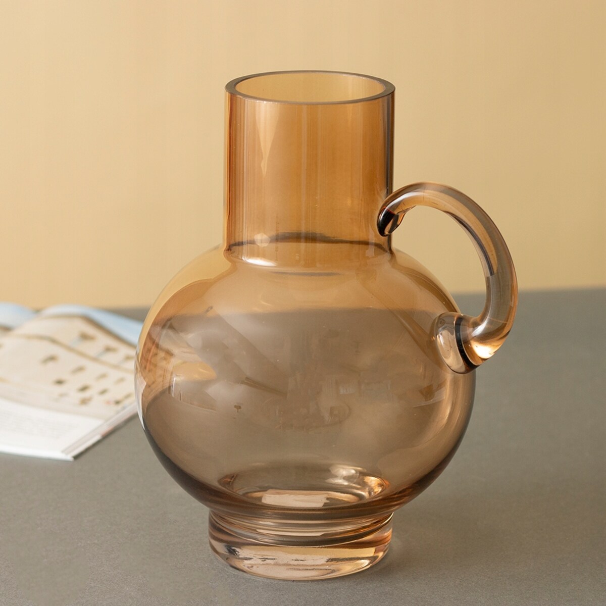 WAZON EMBELIA dzbanek brązowy wys. 21cm