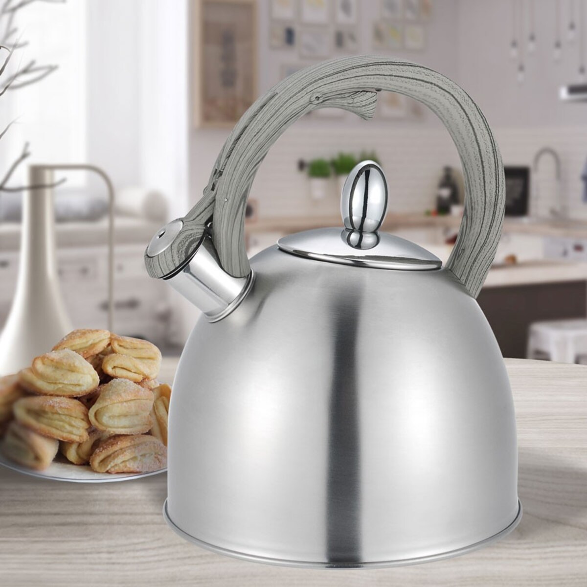 Maestro czajnik stalowy 2.5l satyna MR1312