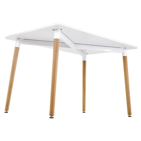 Nowoczesny Biały Prostokątny Stół Do Salonu Jadalni Kuchni