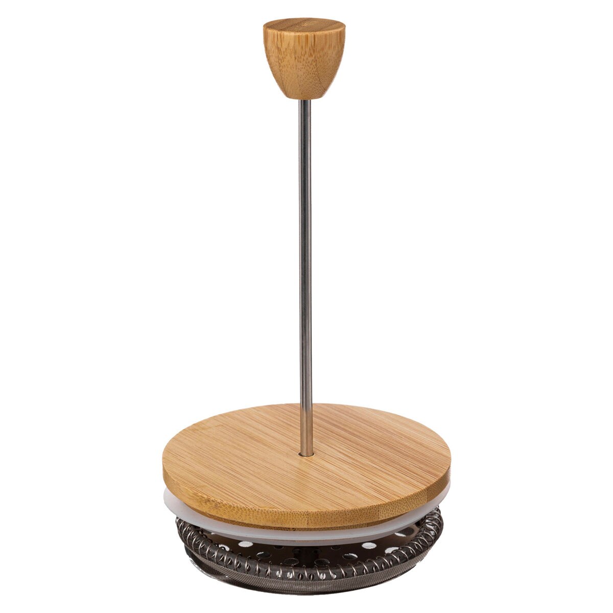 Kawiarka szklana z bambusową pokrywką, 1L