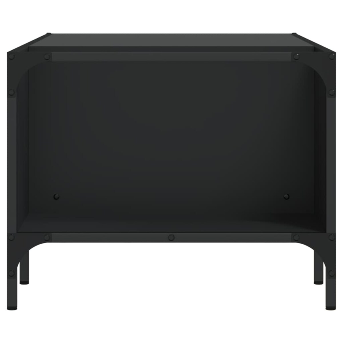 vidaXL Stolik kawowy z półką, czarny 100x51x40 cm