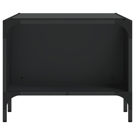 vidaXL Stolik kawowy z półką, czarny 100x51x40 cm