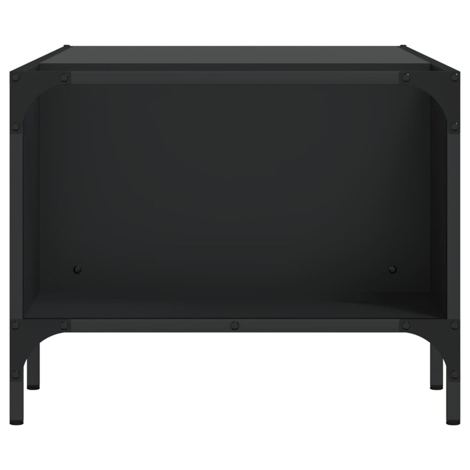 vidaXL Stolik kawowy z półką, czarny 100x51x40 cm
