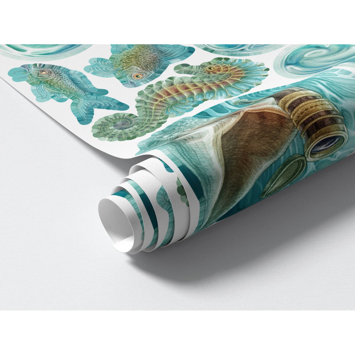 Zestaw naklejek na ścianę, Podmorski świat, 60cm