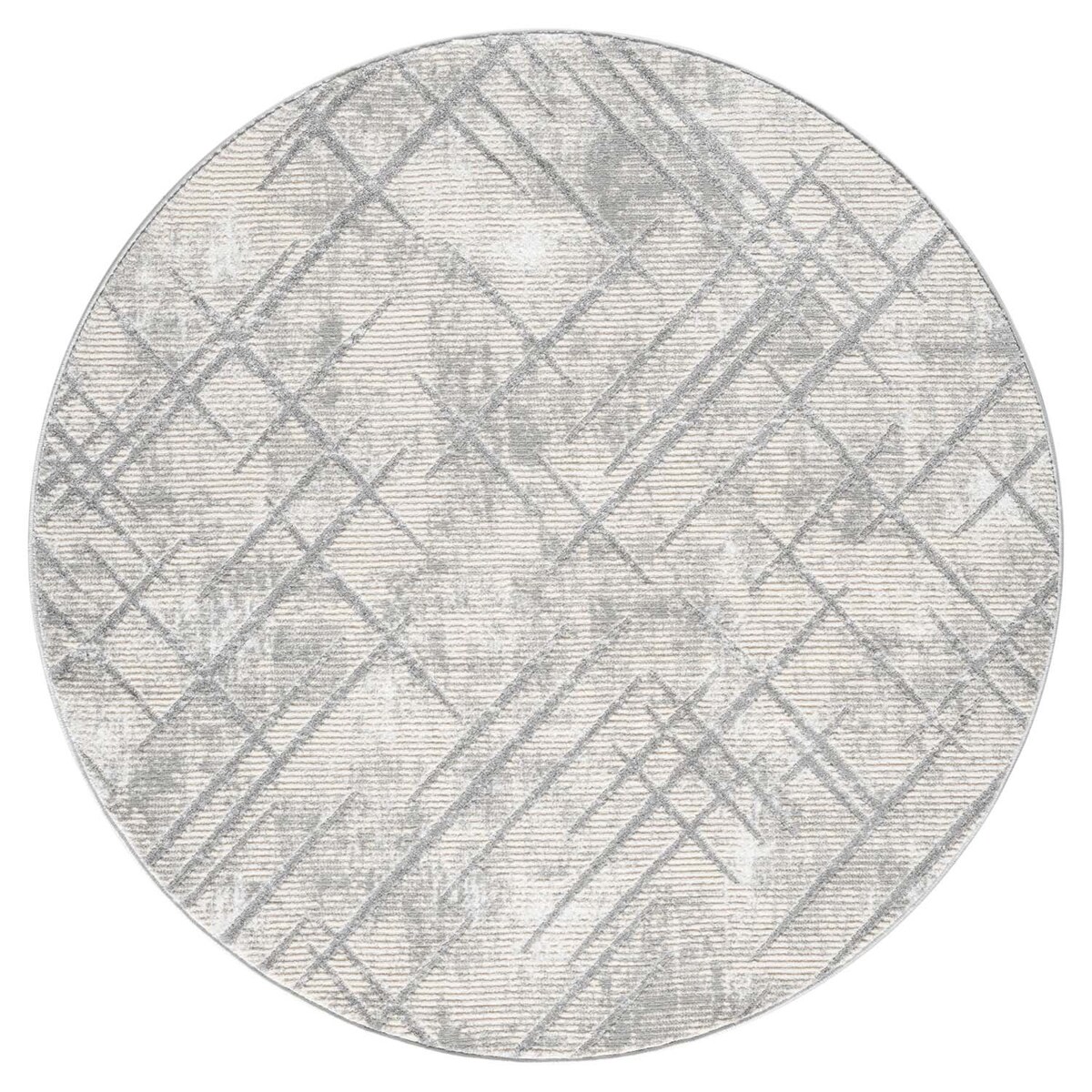Dywan okrągły strukturalny nowoczesny Antique 2450 Szary 160x160