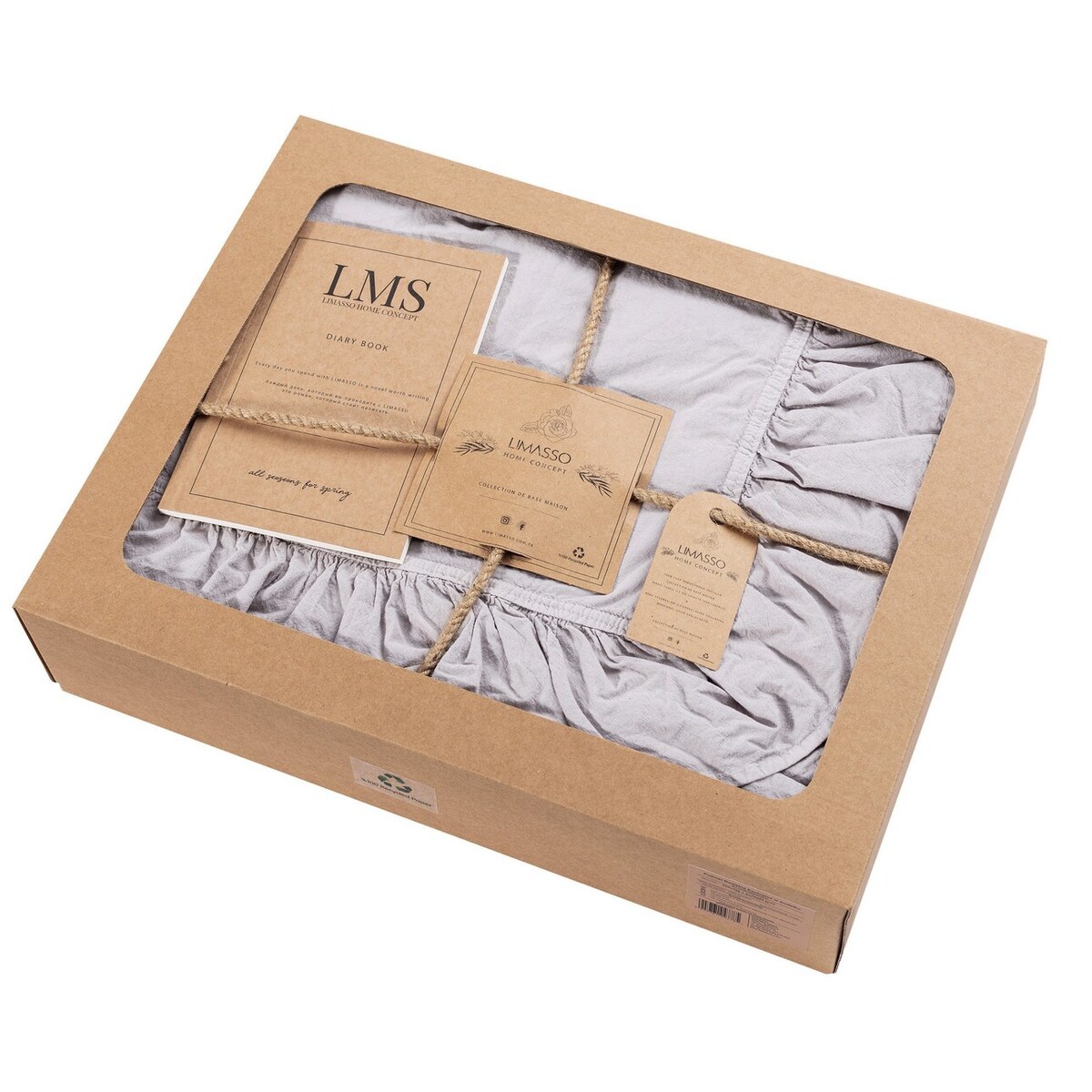 Pościel bawełniana 200x220cm opal grey, 220 x 200 cm