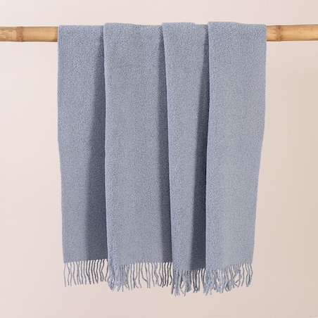Pled Boucle 140x200 cm dusty blue, 140x200 cm