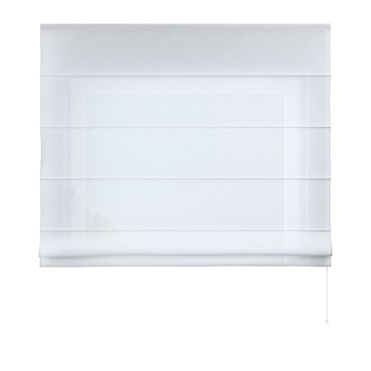 Roleta rzymska Capri 110x150 prześwitująca biała